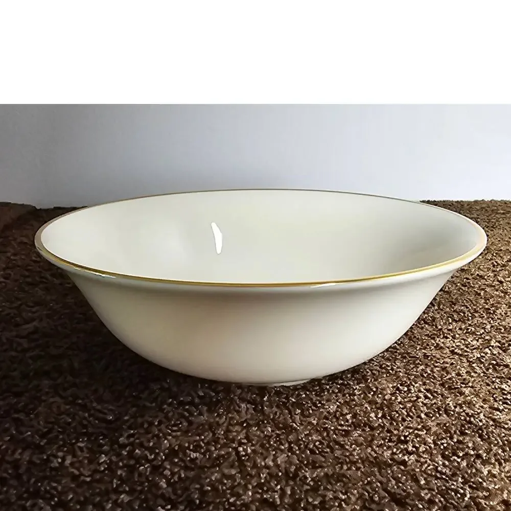 Lenox  Mansfield Round 24K Gold Rimmed Serving Bowl - 9 1/2